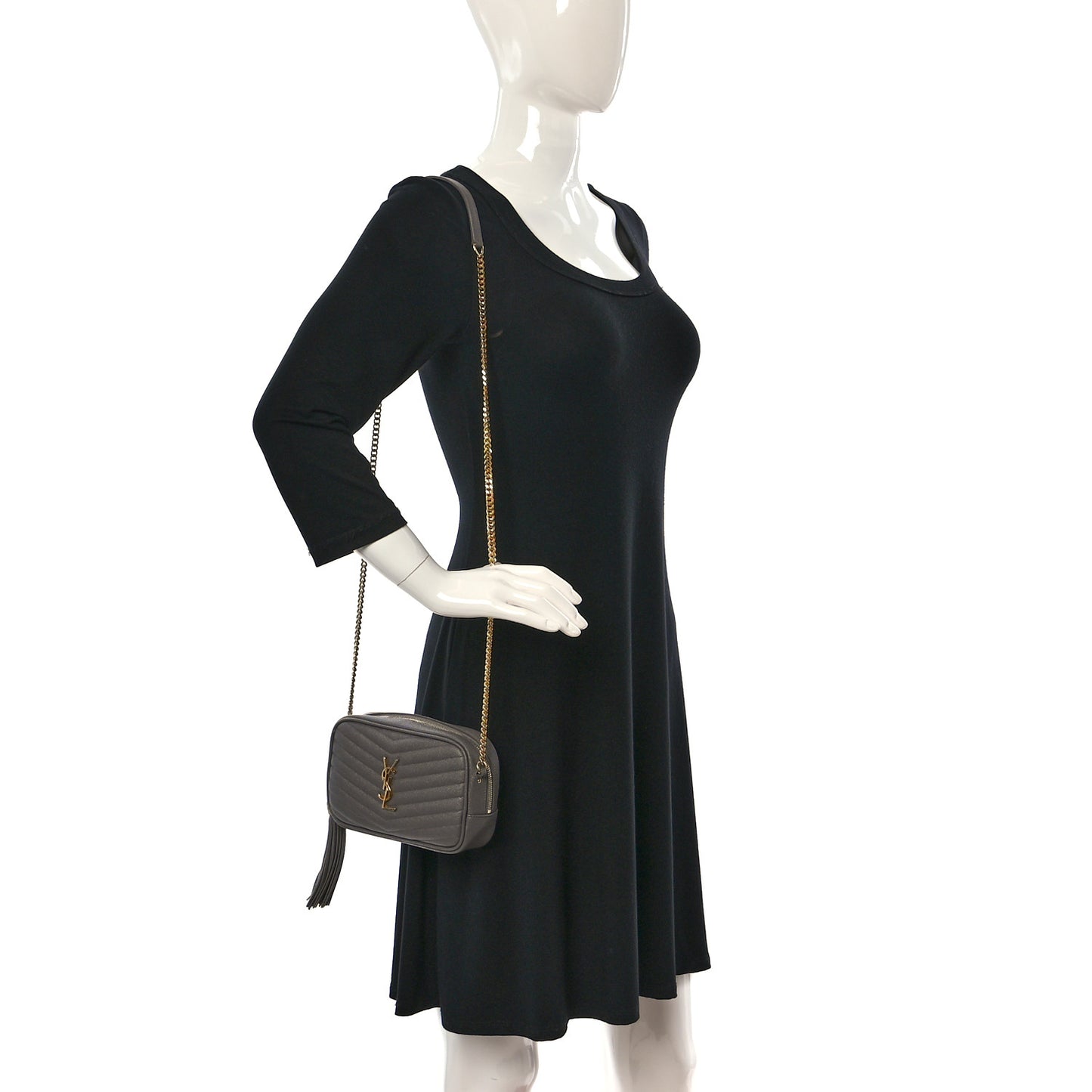 Grain De Poudre Matelasse Monogram Mini Lou Camera Bag Fog
