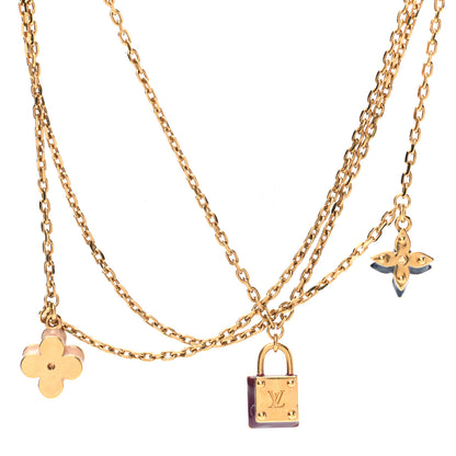 Louis Vuitton Sweet Charms Tiered Necklace Gold 4 of 6