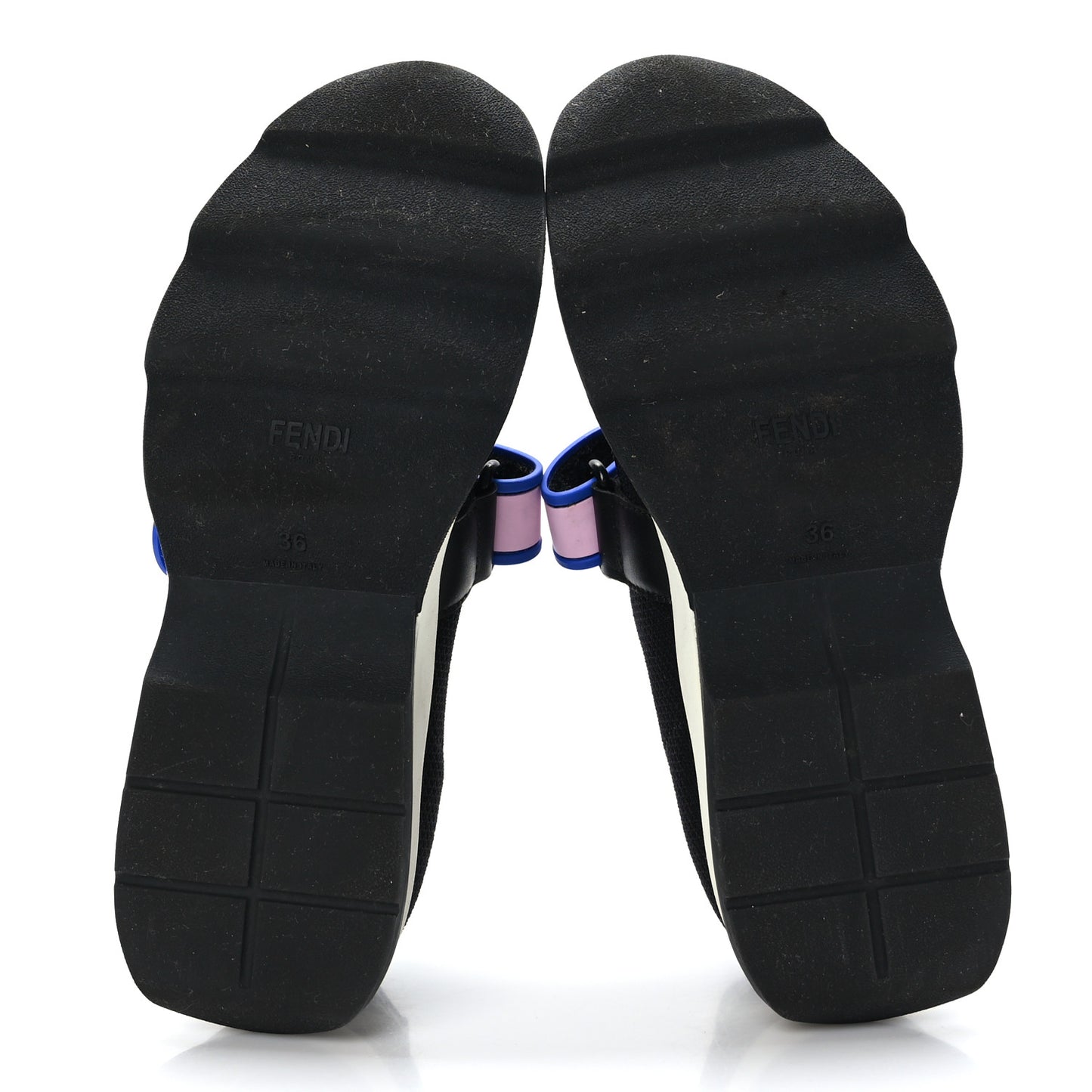 Stretch Yarn Stiff Band Rockoko Sneakers 36 Black Multicolor