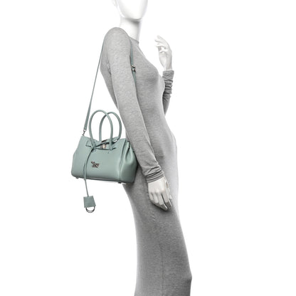 Balenciaga Smooth Calfskin Mini Bel Air Carry All Bag Mineral Green 2 of 9