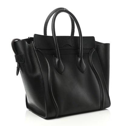 Celine Smooth Calfskin Mini Luggage Black 2 of 4