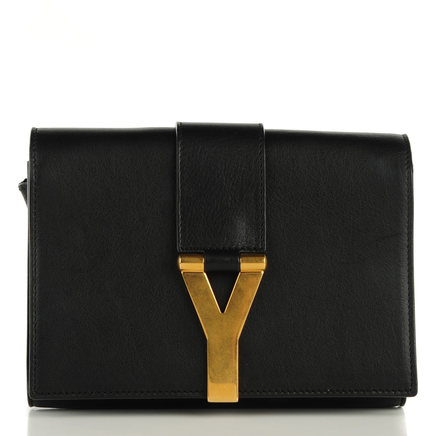 Calfskin Small Classic Y Satchel Black