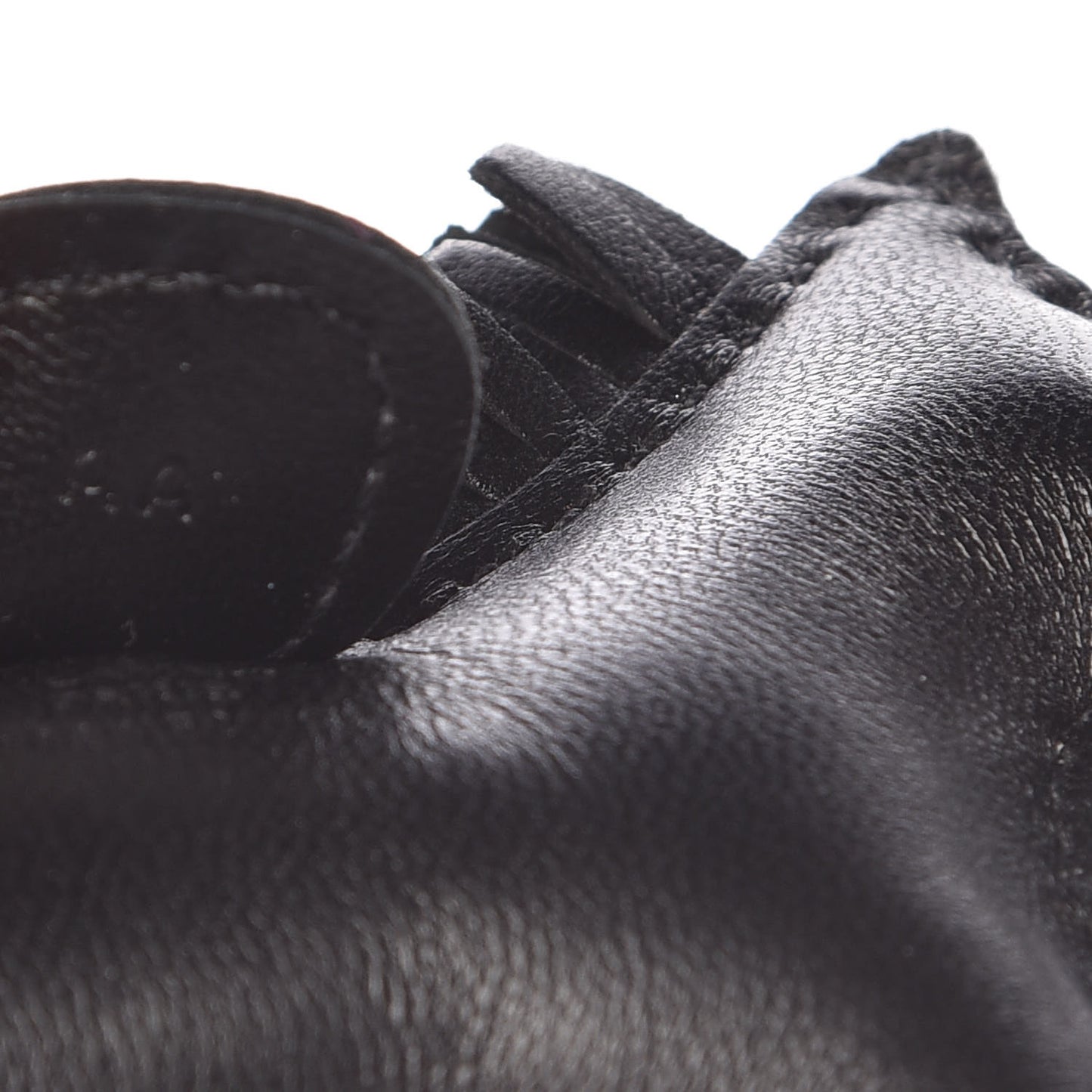 Milo Lambskin Grigri Rodeo Horse Bag Charm PM So Black