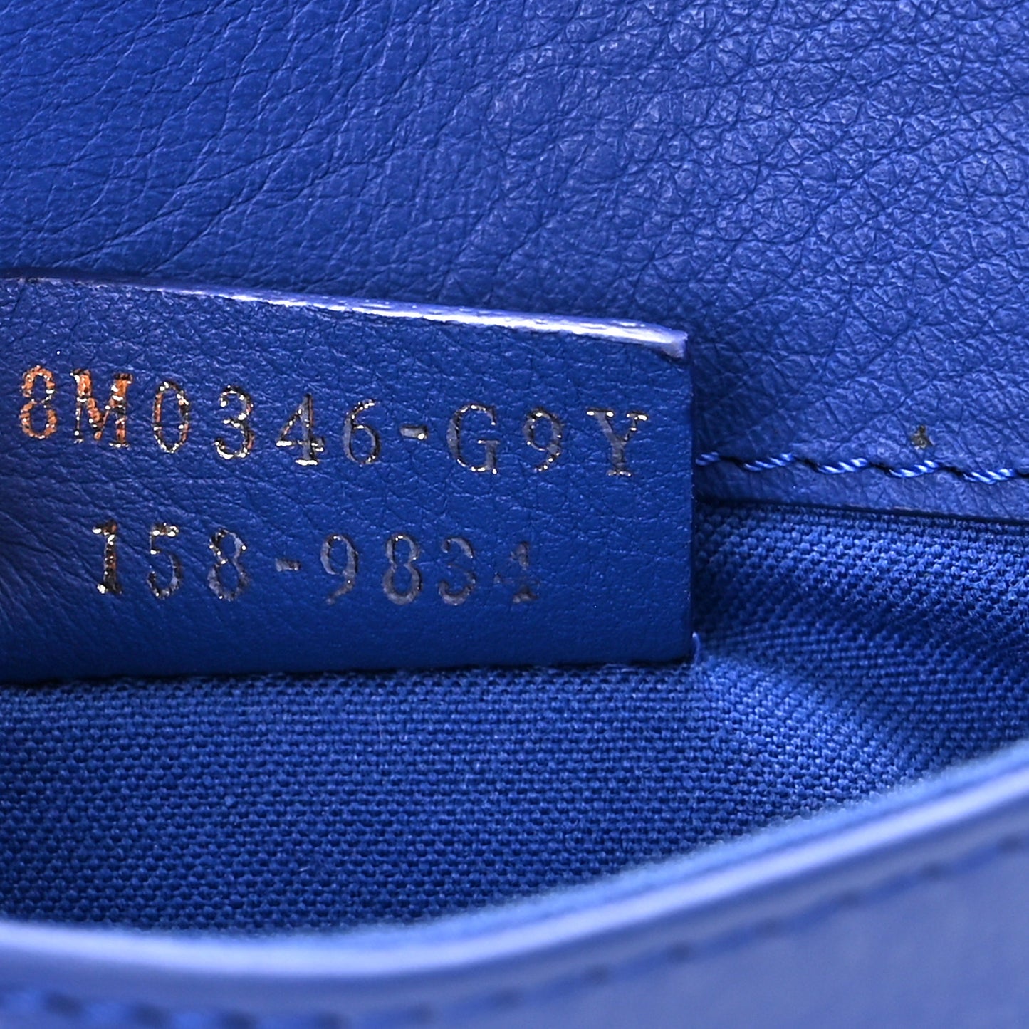 Vitello Flamingo Tube Wallet on Chain Blue Neon