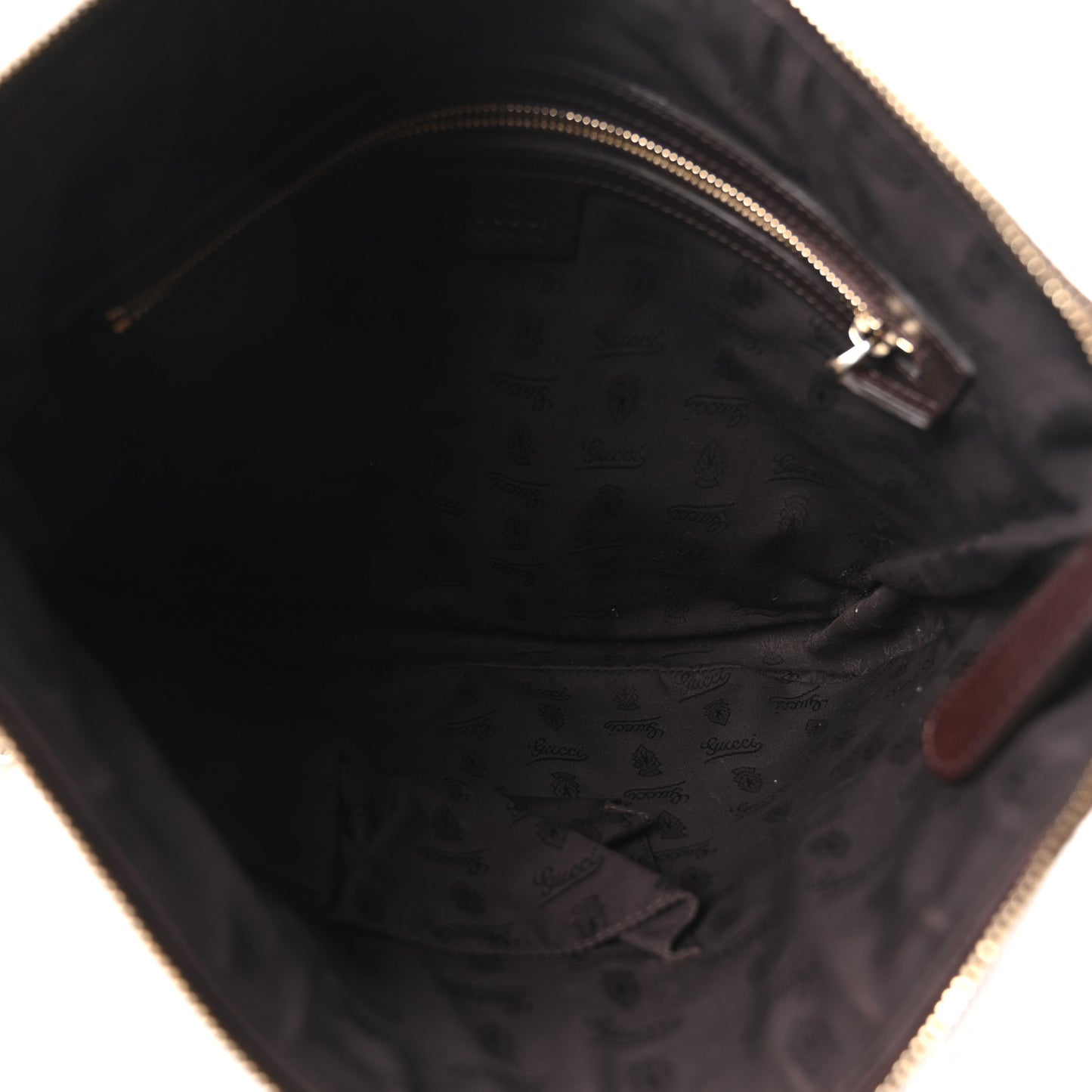 Guccissima Horsebit Tassel Messenger Bag  Dark Brown