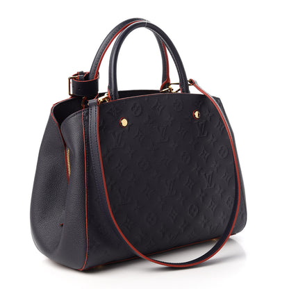 Louis Vuitton Empreinte Montaigne MM Marine Rouge 3 of 11