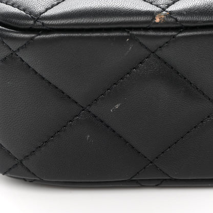 Chanel Lambskin Quilted Mini My Perfect Camera Case Black 13 of 14