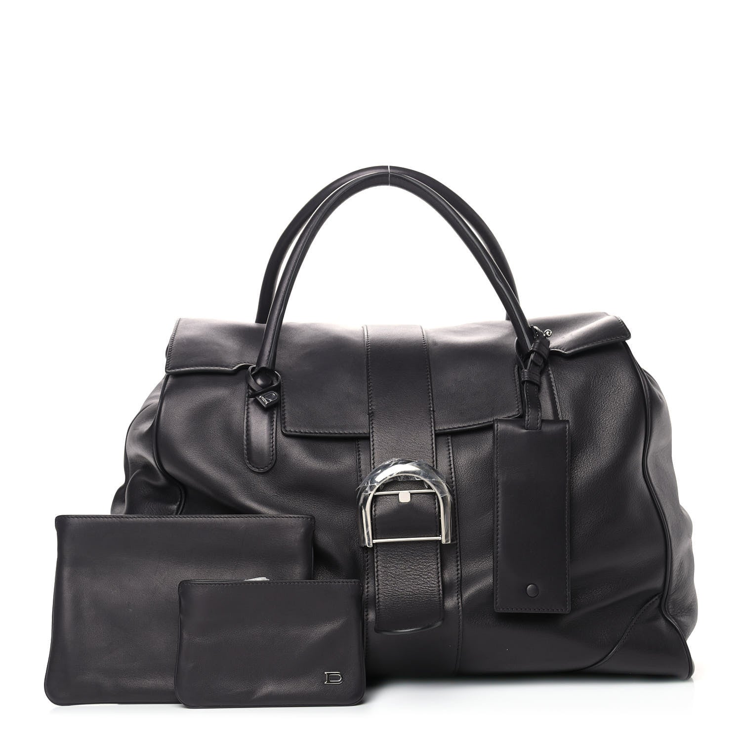 Delvaux Dream Calfskin Brillant L'XXL Satchel Black 1 of 11