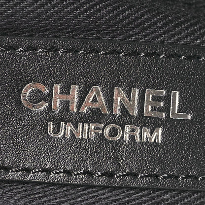 Chanel Calfskin Quilted CC Uniform Flap Belt Bag Black 5 of 10