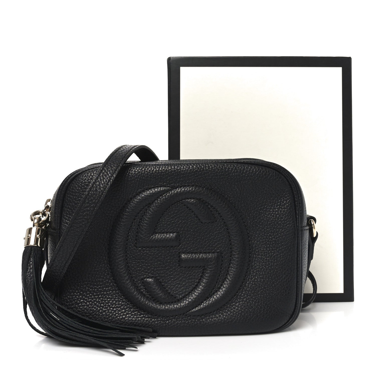 Gucci Pebbled Calfskin Small Soho Disco Bag Black 11 of 11