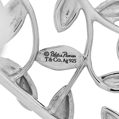 Tiffany Sterling Silver Paloma Picasso Olive Leaf Cuff Bracelet 3 of 3