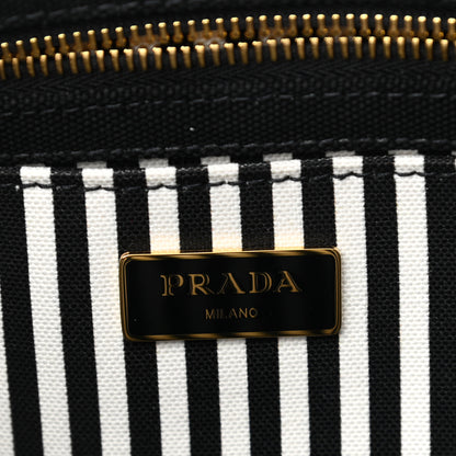 Prada Canapa Small Logo Tote Black Talco 6 of 10