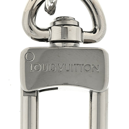 Louis Vuitton Calfskin LV Shape Dragonne Bag Charm Key Holder Black 3 of 3