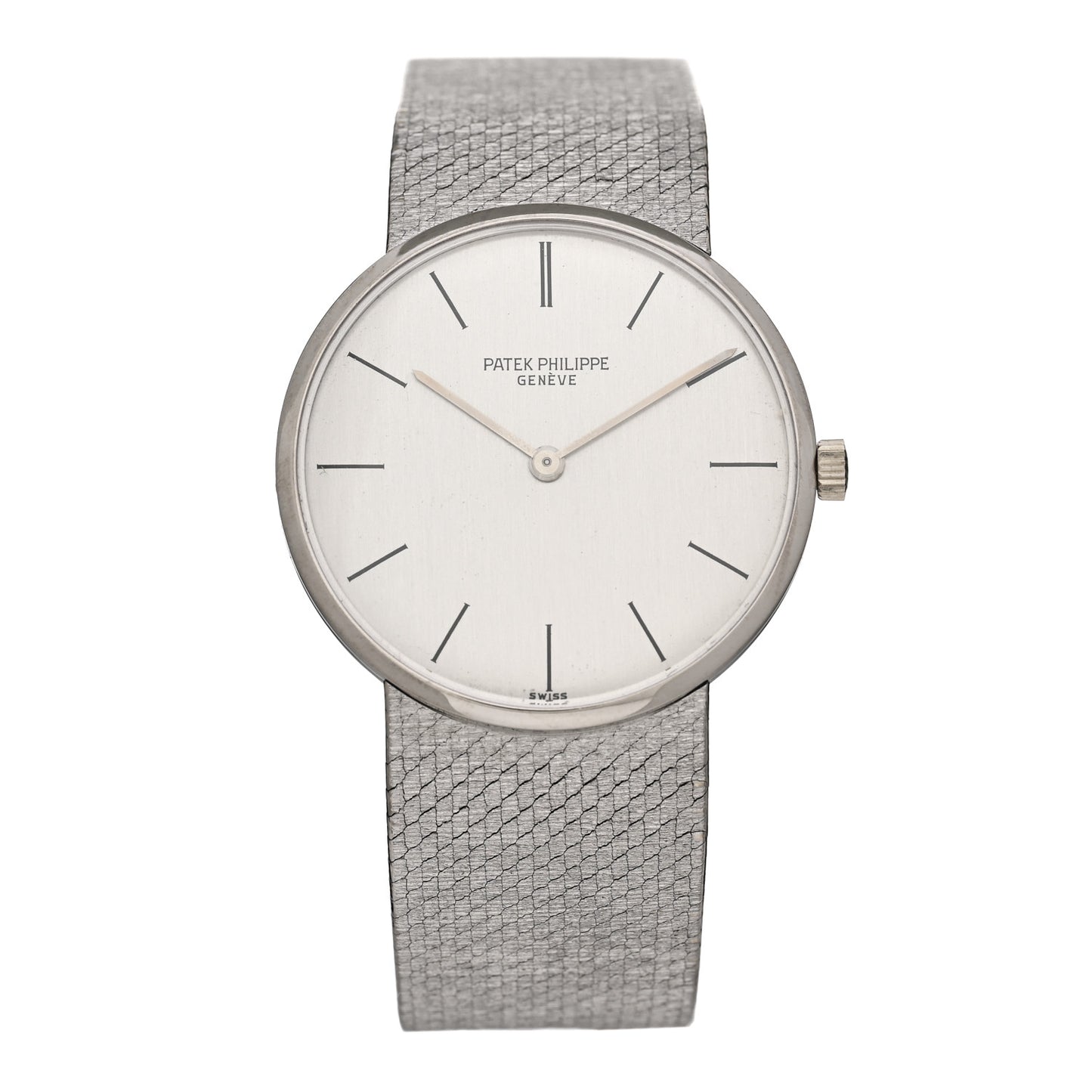 18K White Gold 30mm Calatrava Manual Winding Watch 3513/1