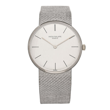 Patek Philippe 18K White Gold 30mm Calatrava Manual Winding Watch 3513/1 1 of 4