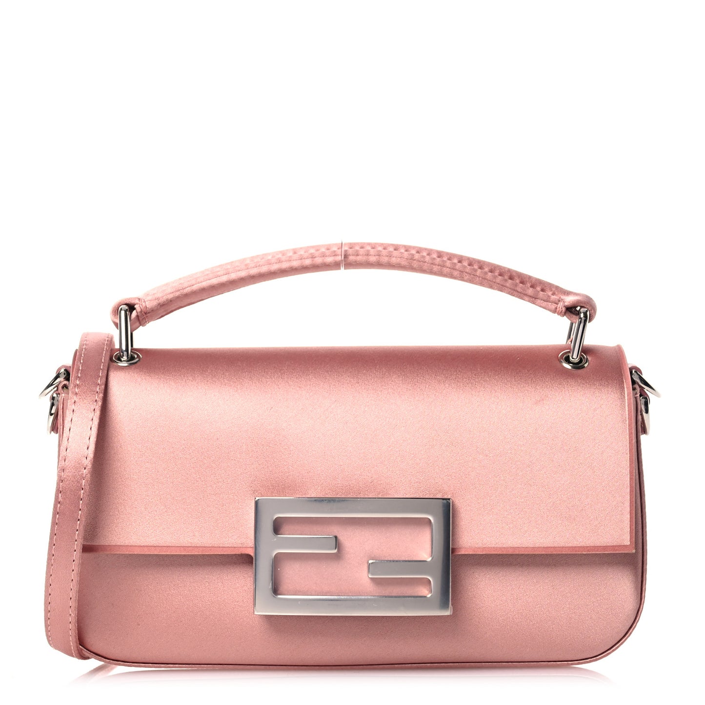 Silk Satin Phone Baguette Blush