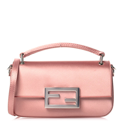 Fendi Silk Satin Phone Baguette Blush 1 of 16