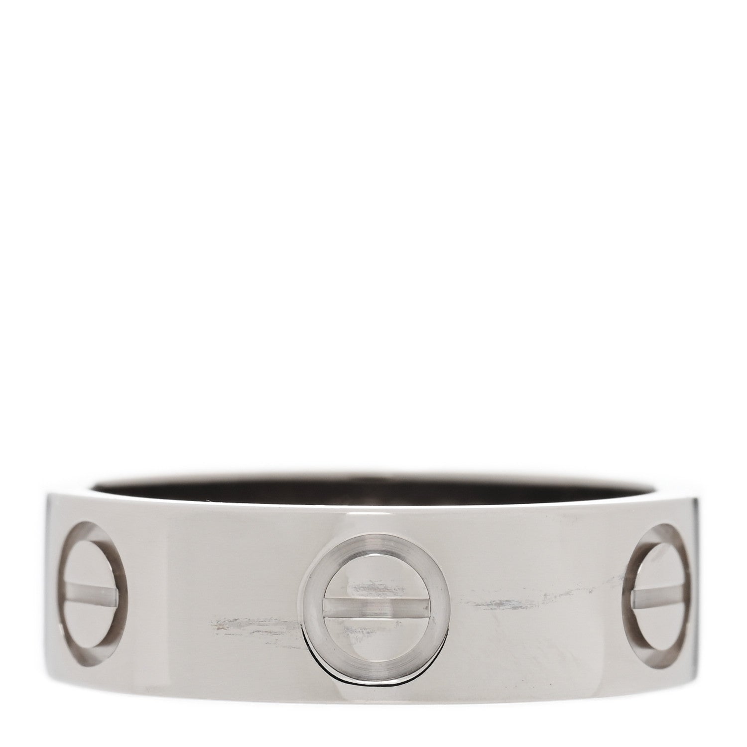 Cartier 18K White Gold 5.5mm LOVE Ring 50 5.25 3 of 4