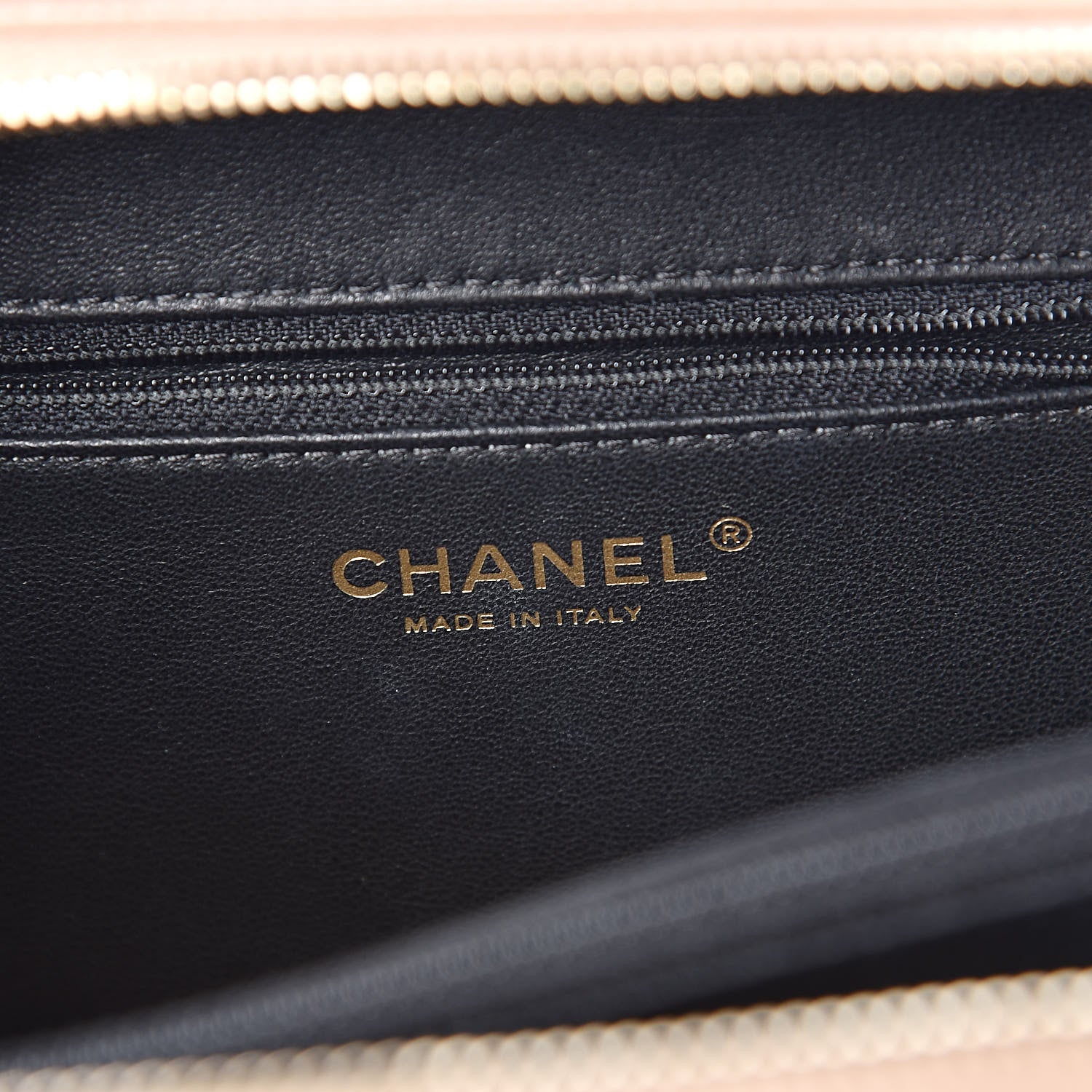 Chanel Caviar Quilted Medium CC Filigree Vanity Case Beige Black 6 of 11