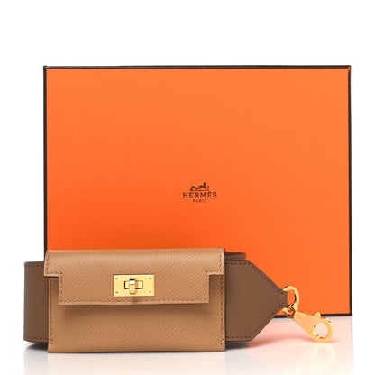 Hermes Swift Epsom Pocket Kelly Shoulder Strap Alezan Biscuit 7 of 7