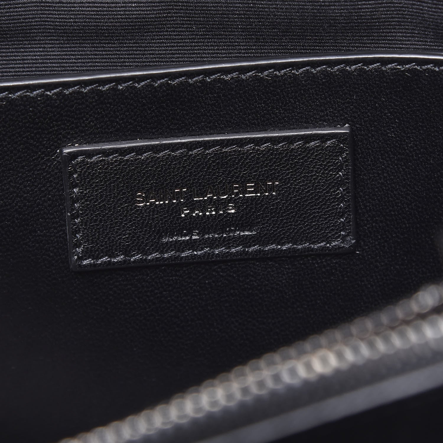 Saint Laurent Sheepskin Matelasse Chevron Monogram Large College Satchel Black 5 of 8