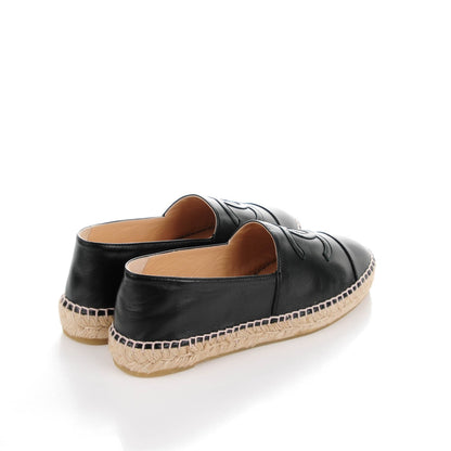 Chanel Lambskin CC Espadrilles 39 Black 4 of 9