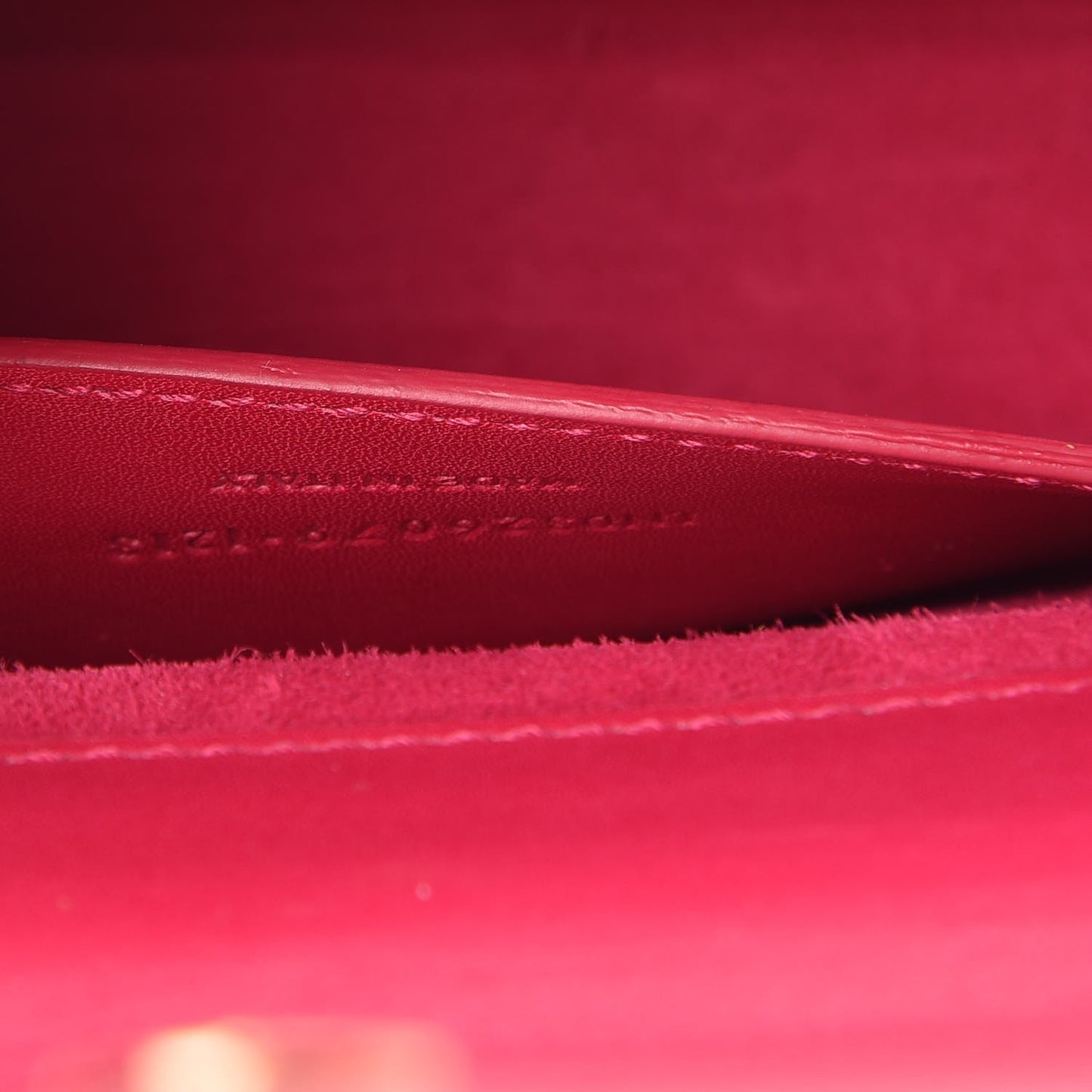 Calfskin Classic Monogram Clutch Fuschia