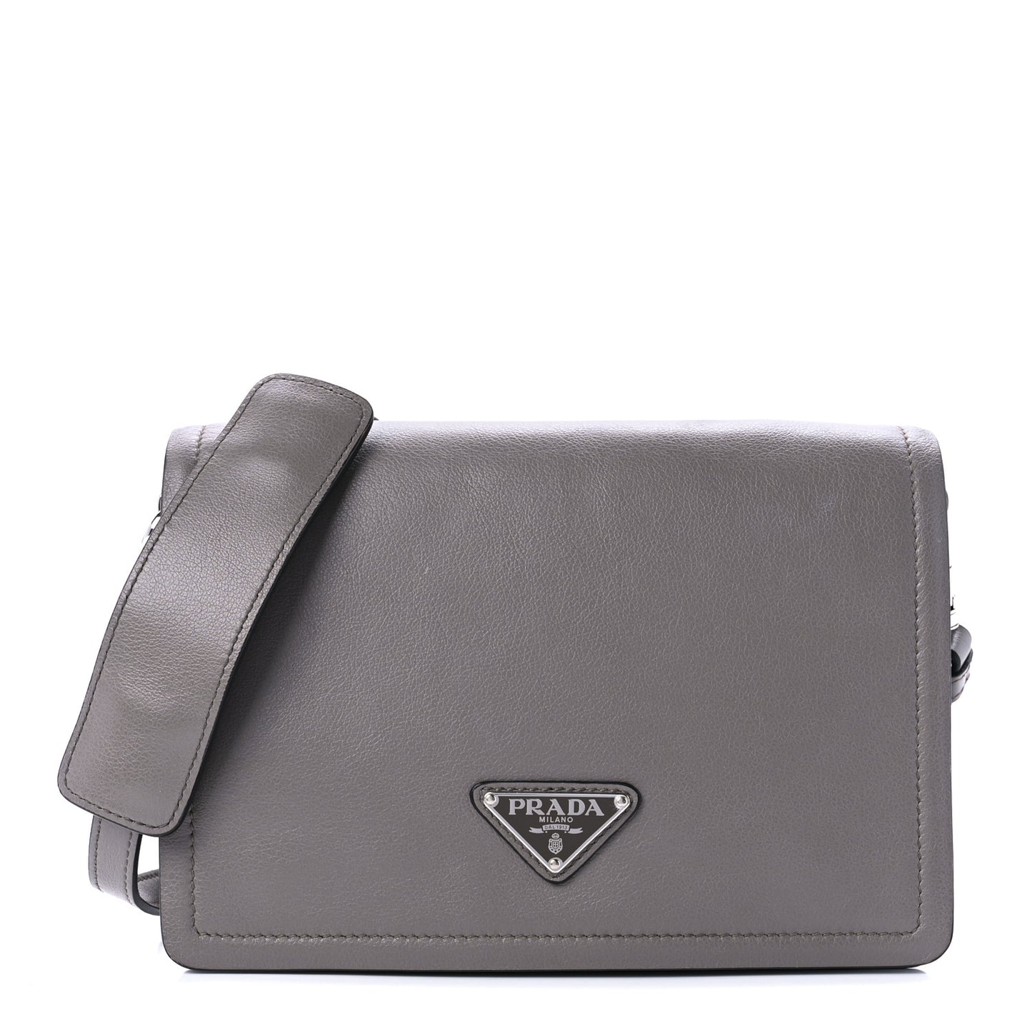 Glace Calf Shoulder Bag Argilla