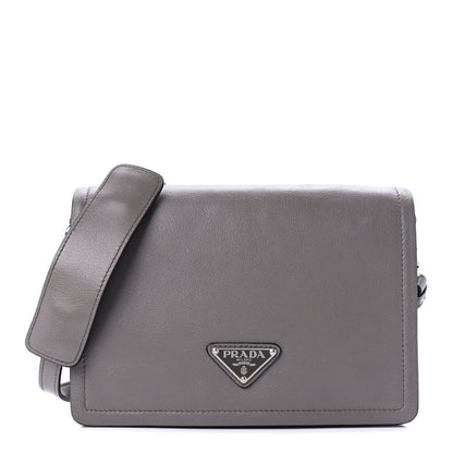 Prada Glace Calf Shoulder Bag Argilla 1 of 8