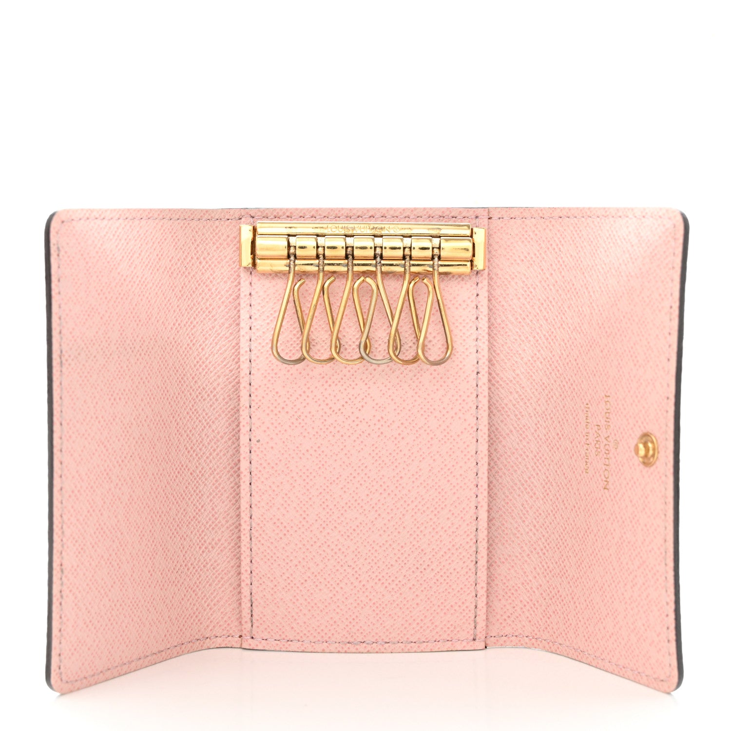 Louis Vuitton Damier Ebene Multicles 6 Key Holder Rose Ballerine 5 of 7