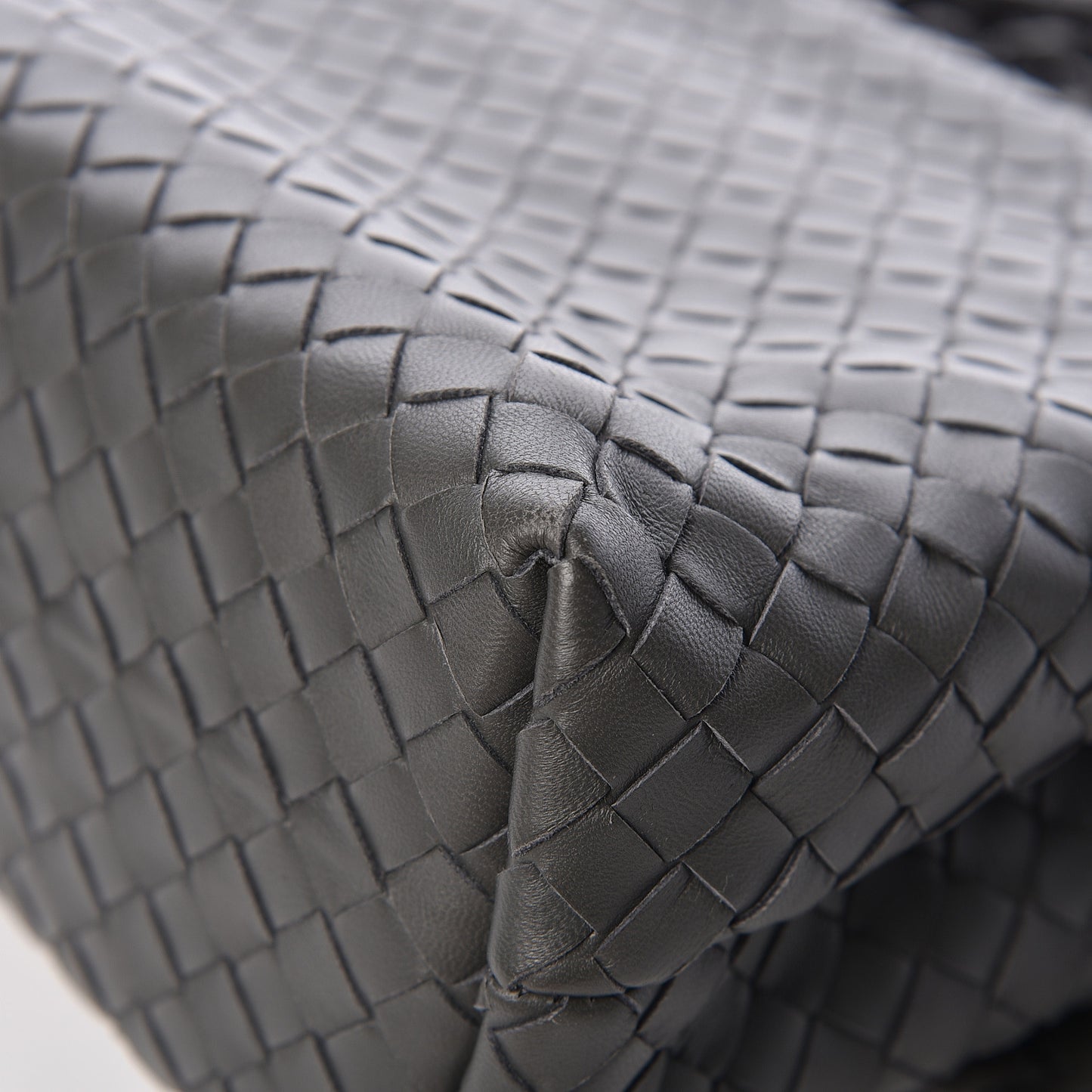 Nappa Intrecciato Medium Olimpia Bag Light Grey