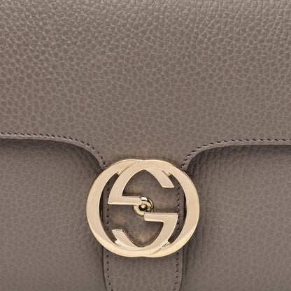 Gucci Dollar Calfskin Interlocking G Top Handle Shoulder Bag Loess 8 of 10