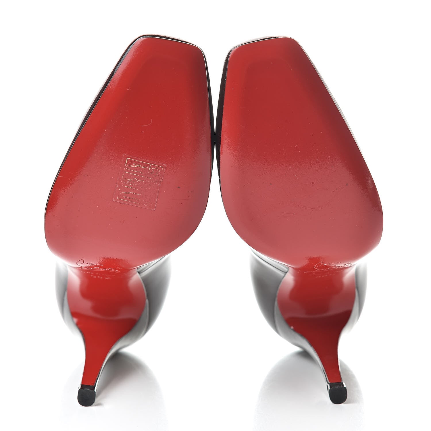 Christian Louboutin Patent Particule 100 Pumps 36.5 Plum 5 of 10