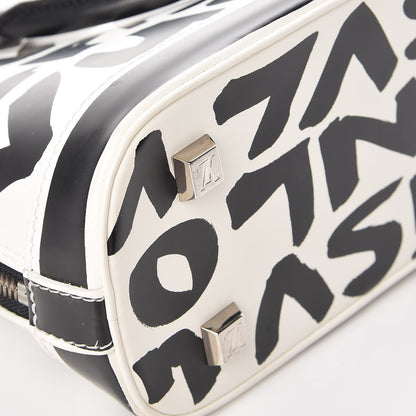 Louis Vuitton Graffiti Alma MM Black 9 of 12