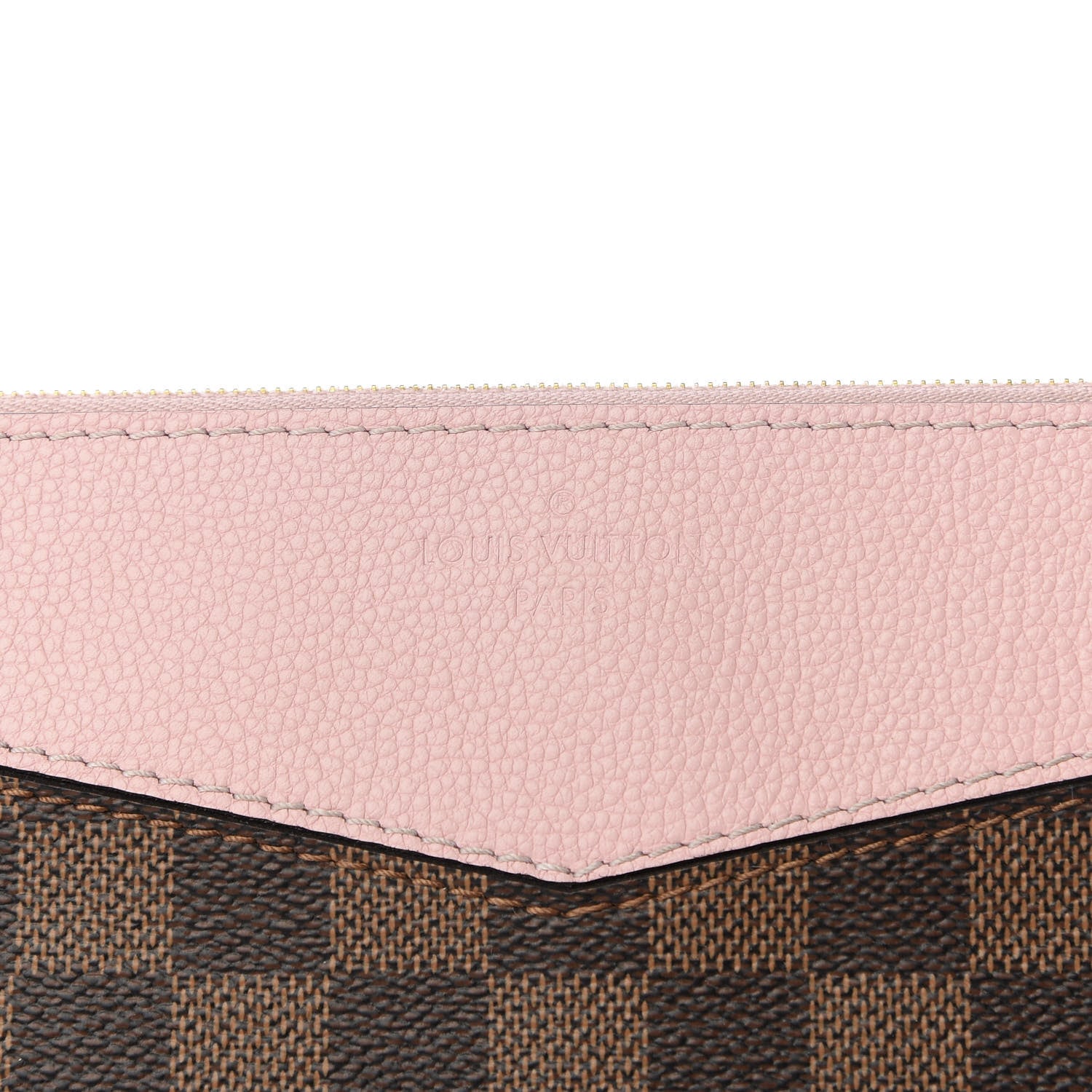 Louis Vuitton Damier Ebene Daily Pouch Rose Poudre 9 of 9