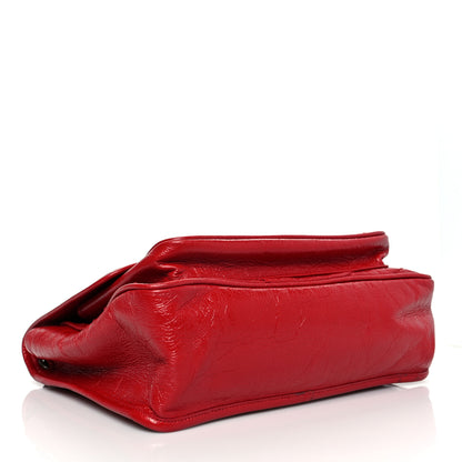 Saint Laurent Crinkled Calfskin Matelasse Monogram Medium Niki Chain Satchel Rouge Eros 3 of 13