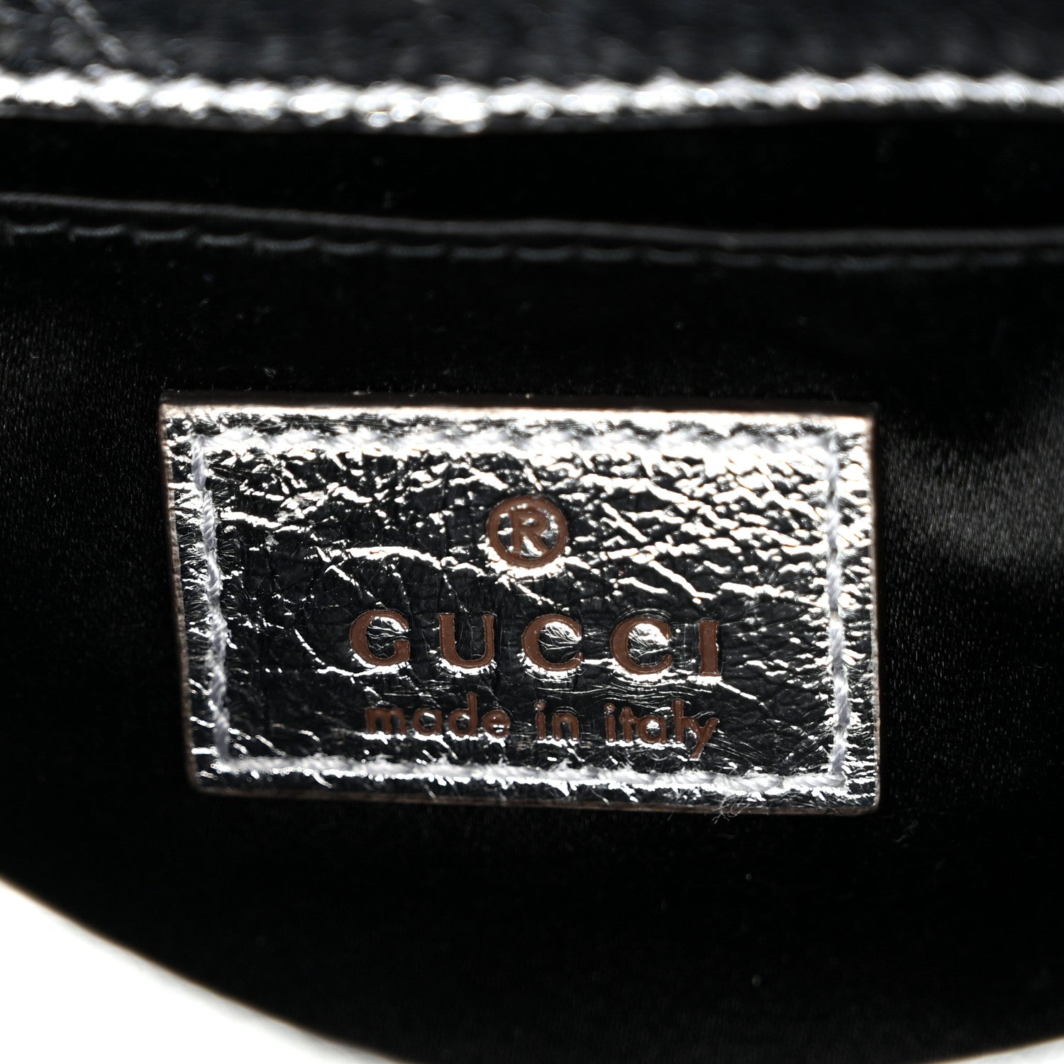 Gucci Metallic Nappa Vertical Matelasse Small Maxi Horsebit Chain Shoulder Bag Silver 6 of 9