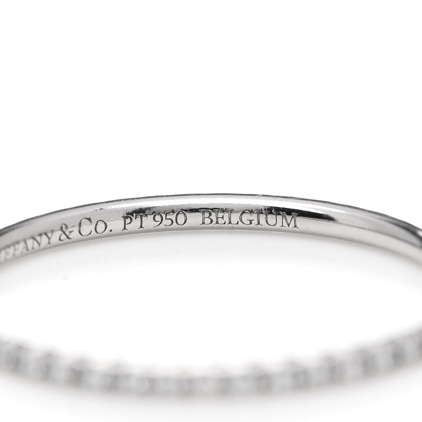Platinum Diamond .36ctw Soleste Eternity Band Ring 56 7.5