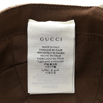 Gucci GG Supreme Monogram Boutique Print Baseball Hat S Beige 9 of 13