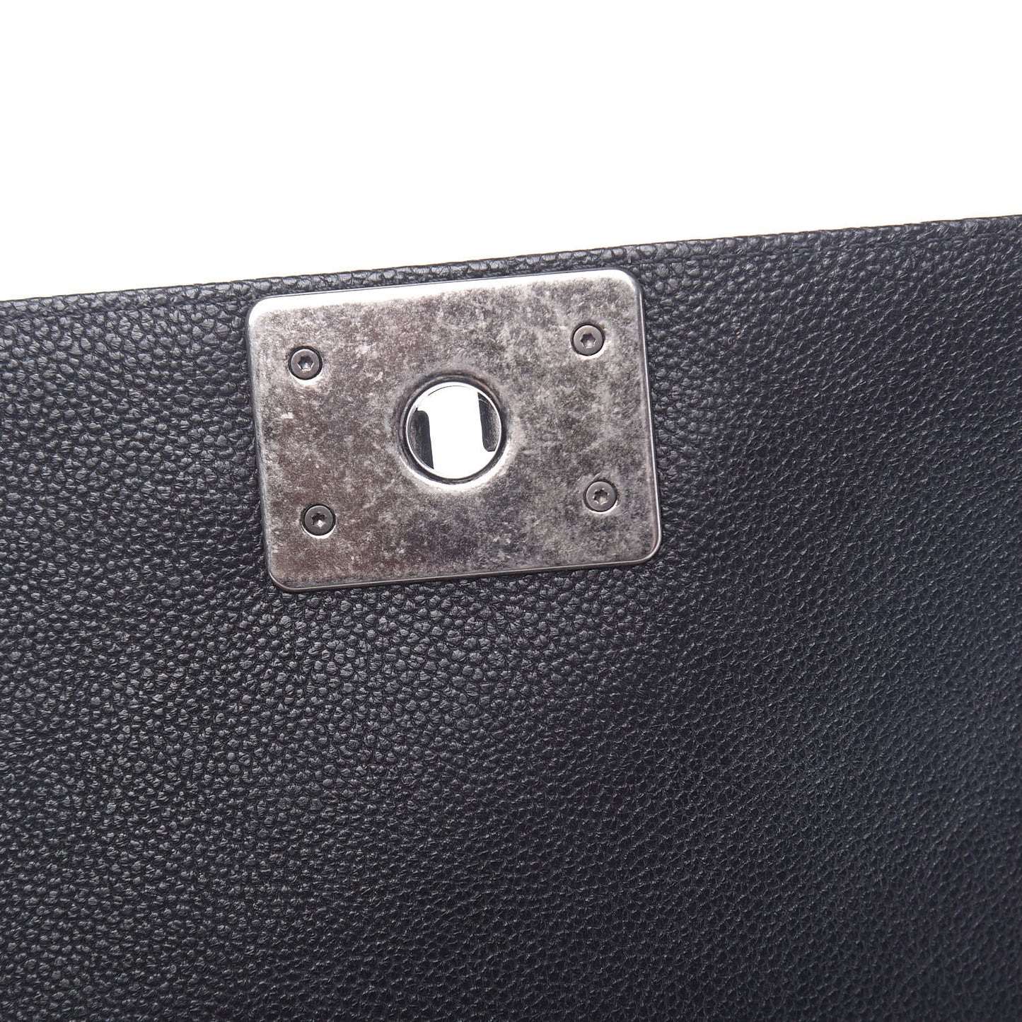 Caviar Quilted Medium Boy Flap Black