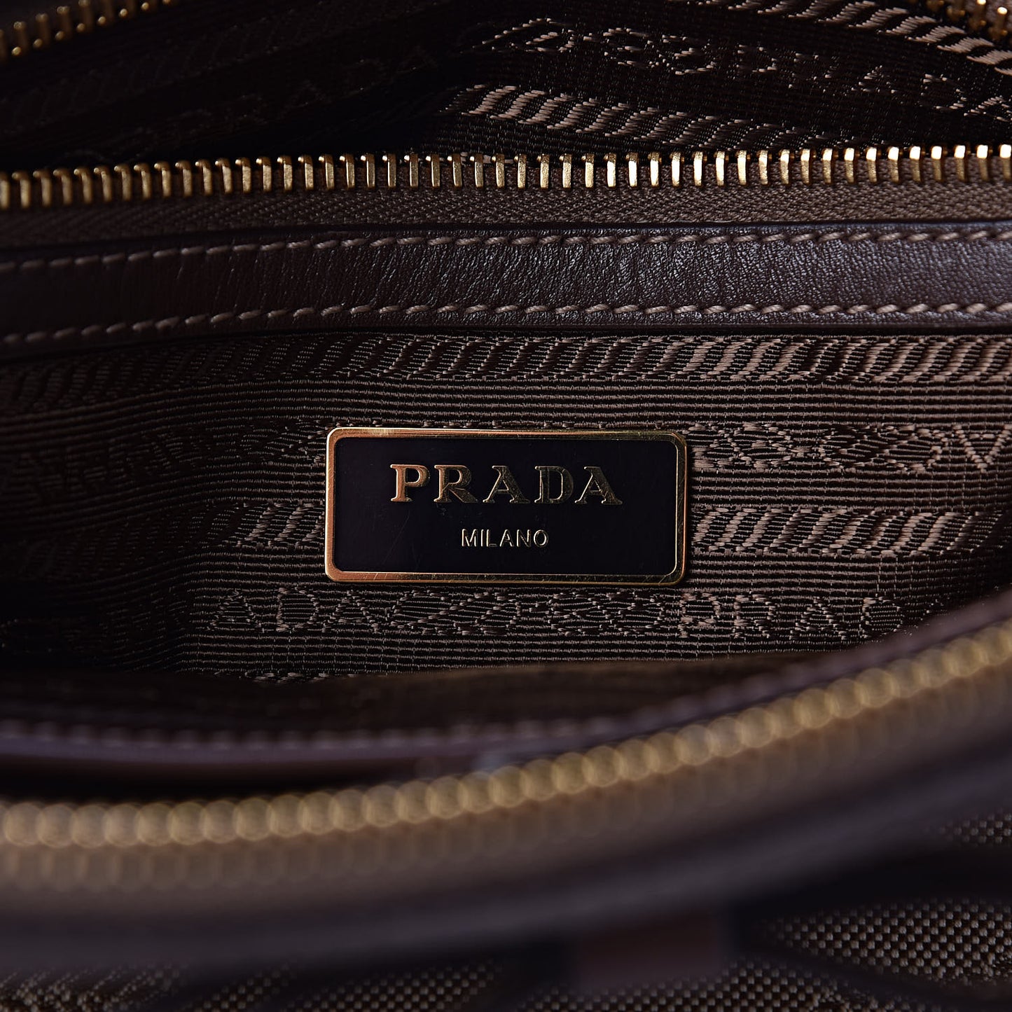 Jacquard Logo Handbag Corda Bruciato