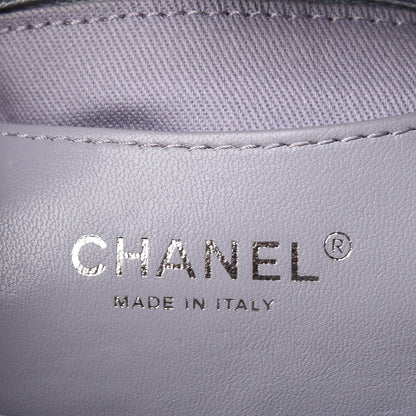 Chanel Patent Quilted Large Just Mademoiselle Bowling Bag Grey 6 of 10
