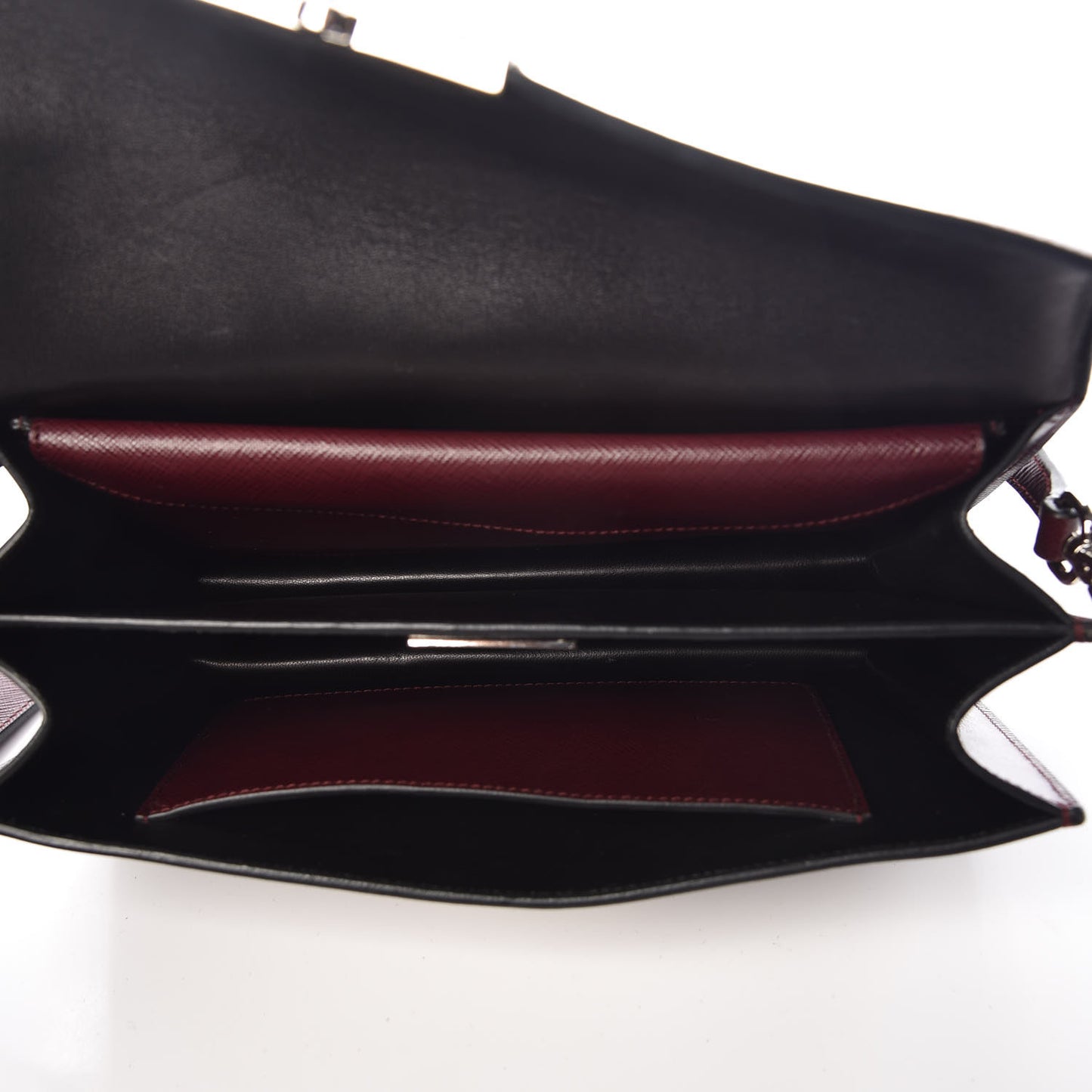Saffiano Lux Sound Shoulder Bag Granato