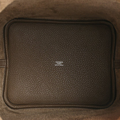 Hermes Taurillon Clemence Picotin Lock 22 MM Etoupe 5 of 11