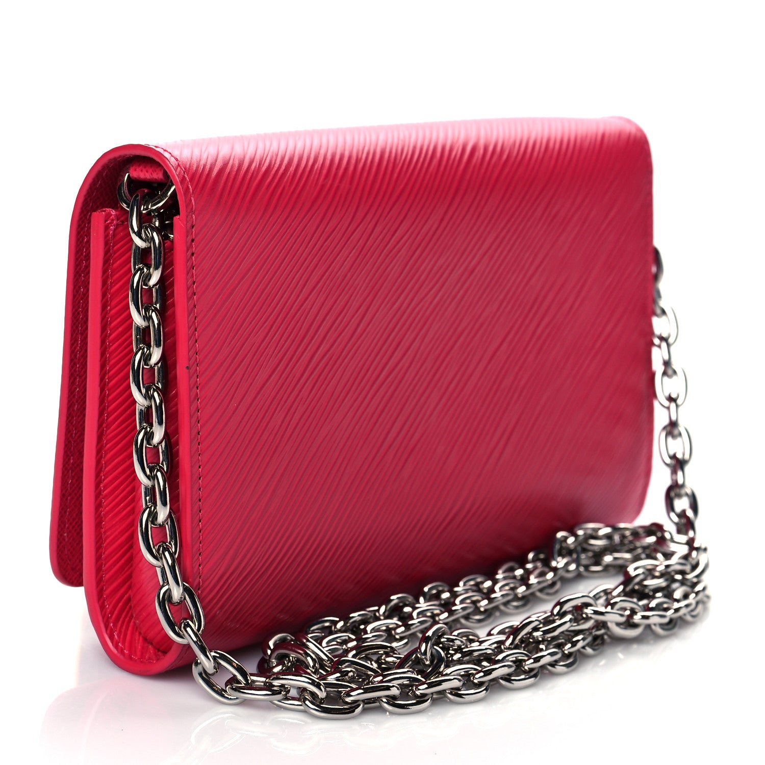 Louis Vuitton Epi Twist Chain Wallet Hot Pink 3 of 9