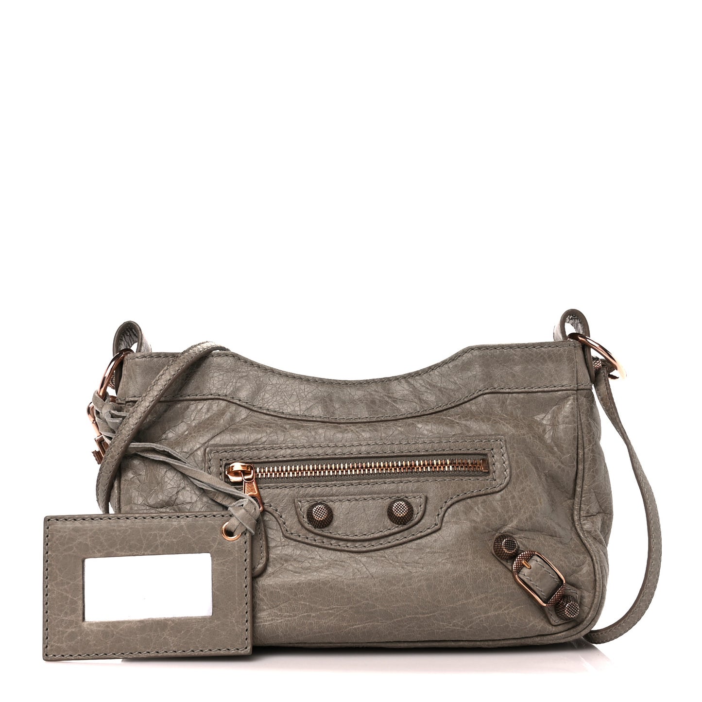Agneau Giant 12 Rose Gold Hardware Hip Papyrus