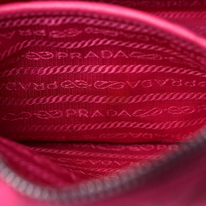 Prada Nylon Tessuto Impuntu Quilted Chain Crossbody Fuxia 14 of 19