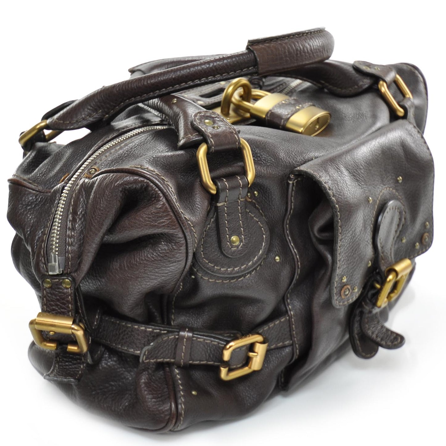 Leather Paddington Front Pocket Tote