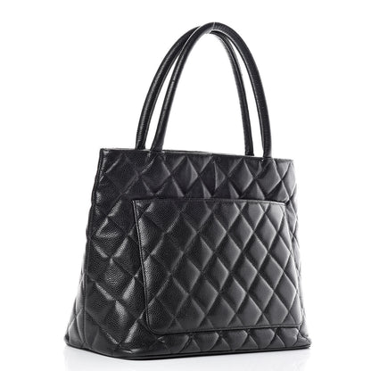 Chanel Caviar Quilted Medallion Tote Black 3 of 20
