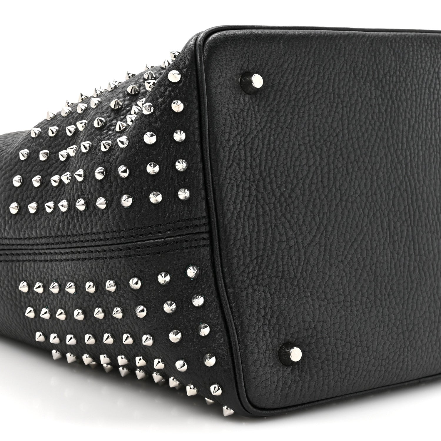 Burberry Calfskin Studded Medium Susanna Hobo Black 8 of 9